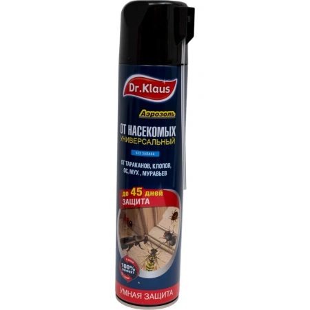 Аэрозоль Универсальный от Тараканов, муравьев, мух, ос и др. Dr. Klaus 600мл