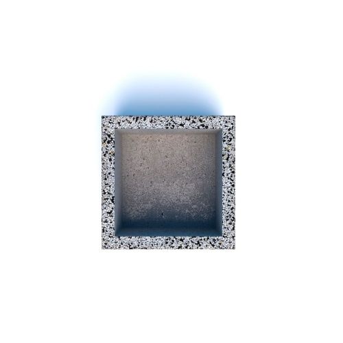 Вазон бетонный уличный Моника (фактура шахматка)