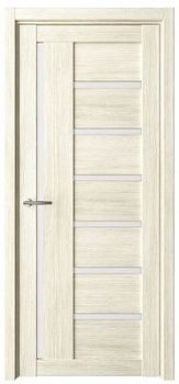 Дверь Мадрид ширина 80 см Эко-шпон Стекло белое