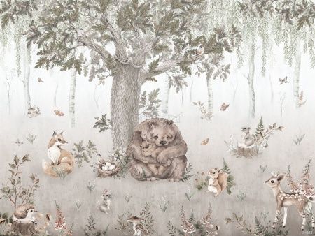 Фреска Медведица и медвежонок Art.34352