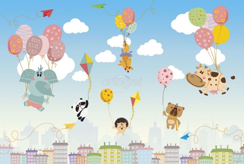 Зверушки над городом Art.32947