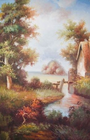 Фреска Живописный летний пейзаж