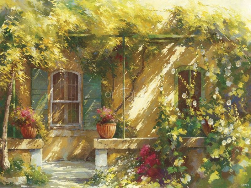 "Уютный дворик" Йоханн Мессели Art.33275