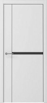 Дверь Графика-2 ширина 80 см Винил ПРО ПГ кромка Черная