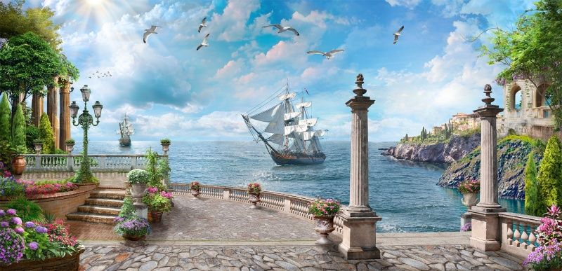 Фреска Современный Графический Дизайн 50048