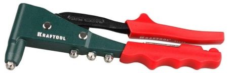Заклепочник с функцией удержание заклёпки, KRAFTOOL "FX-9" d=2,4-4,8 мм из нерж стали Al, стали, литой корпус, кован рукоятка