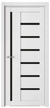 Дверь Мадрид ширина 60 см Винил Стекло черное