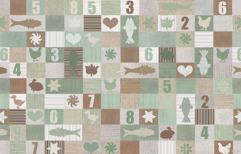 Пэчворк с животными и цифрами Art.30228