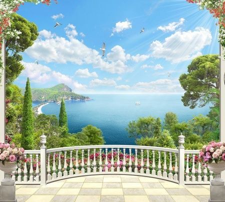 Фреска Вранда с видом на залив