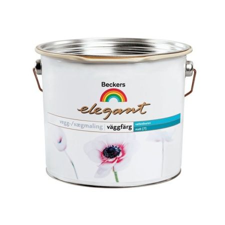 Краска латексная для стен и потолков Beckers Elegant Vaggfarg Matt, 9 л