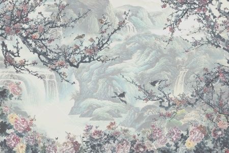 Фреска Панно в японском стиле