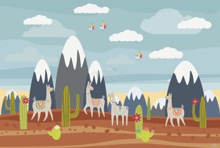 Ламы на прогулке Art.32955