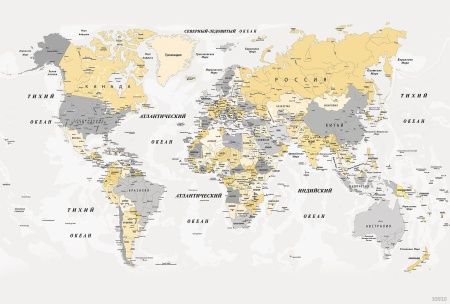 Фреска Карта мира Art.33910