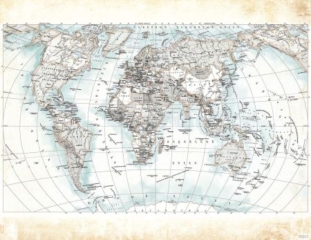 Фреска Политическая карта мира Art.33317