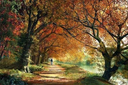 Фреска Осенняя аллея