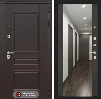 Входная дверь Мегаполис с зеркалом Максимум