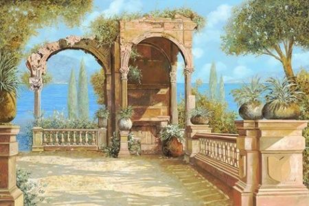 Фреска Античные арки в живописи