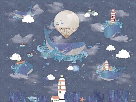 Фреска Киты на маяке Art.34400
