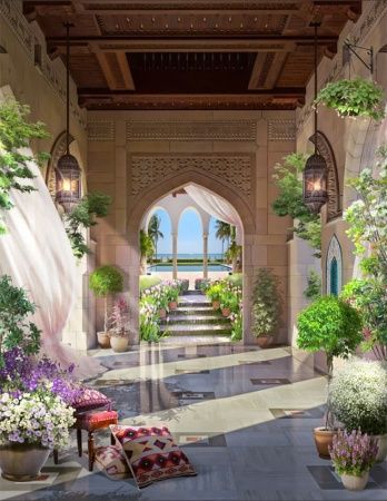 Фреска Пейзажи Арки, лестницы арт. a_942