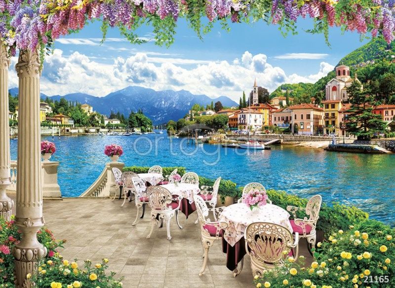 Фреска Массаулина Людмила "Кафе на побережье" Art.21165