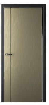 Дверь СТАТУС Л-4 ширина 70 см Эмаль ЛАВА ПГ Молдингкромка Черная