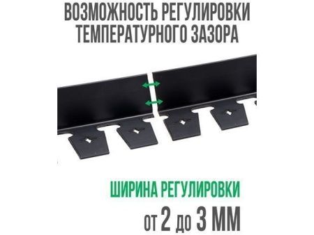 Бордюр ГеоПластБорд "Стафф" 80 мм, длина 2 м