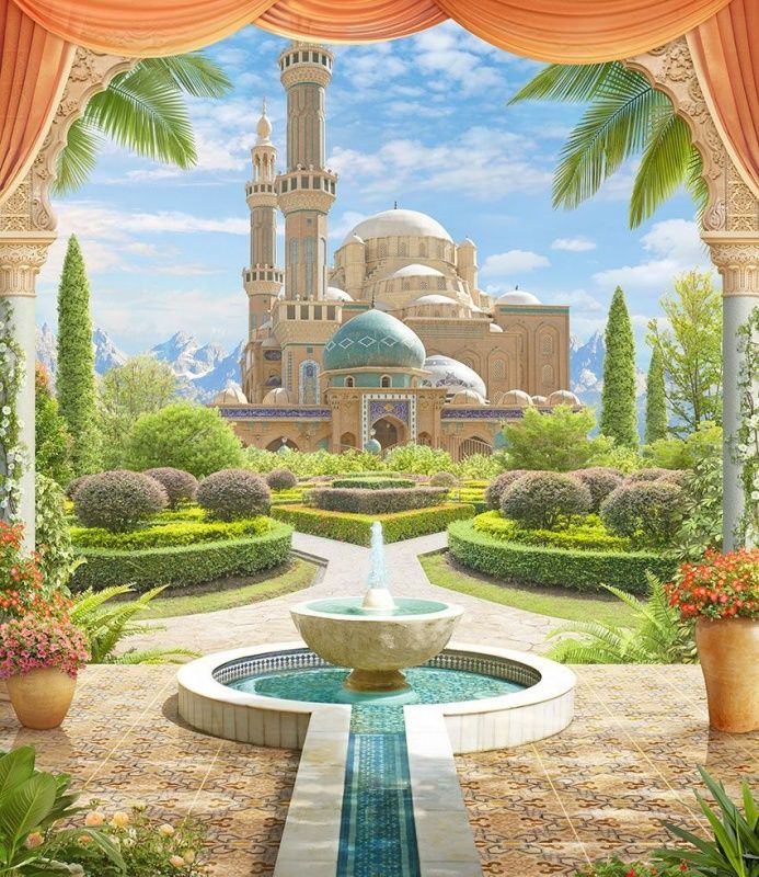 Фреска Восточный фонтан