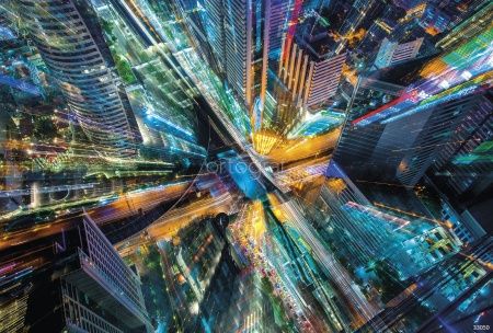 Фреска Неоновый город Art.33050