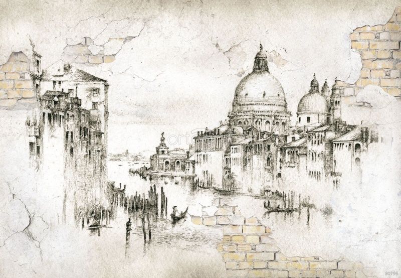 Фреска Лофтовая Венеция Art.30796