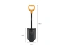 FISKARS Лопата штыковая Solid - туристическая, автомобильная, садовая (1066715)