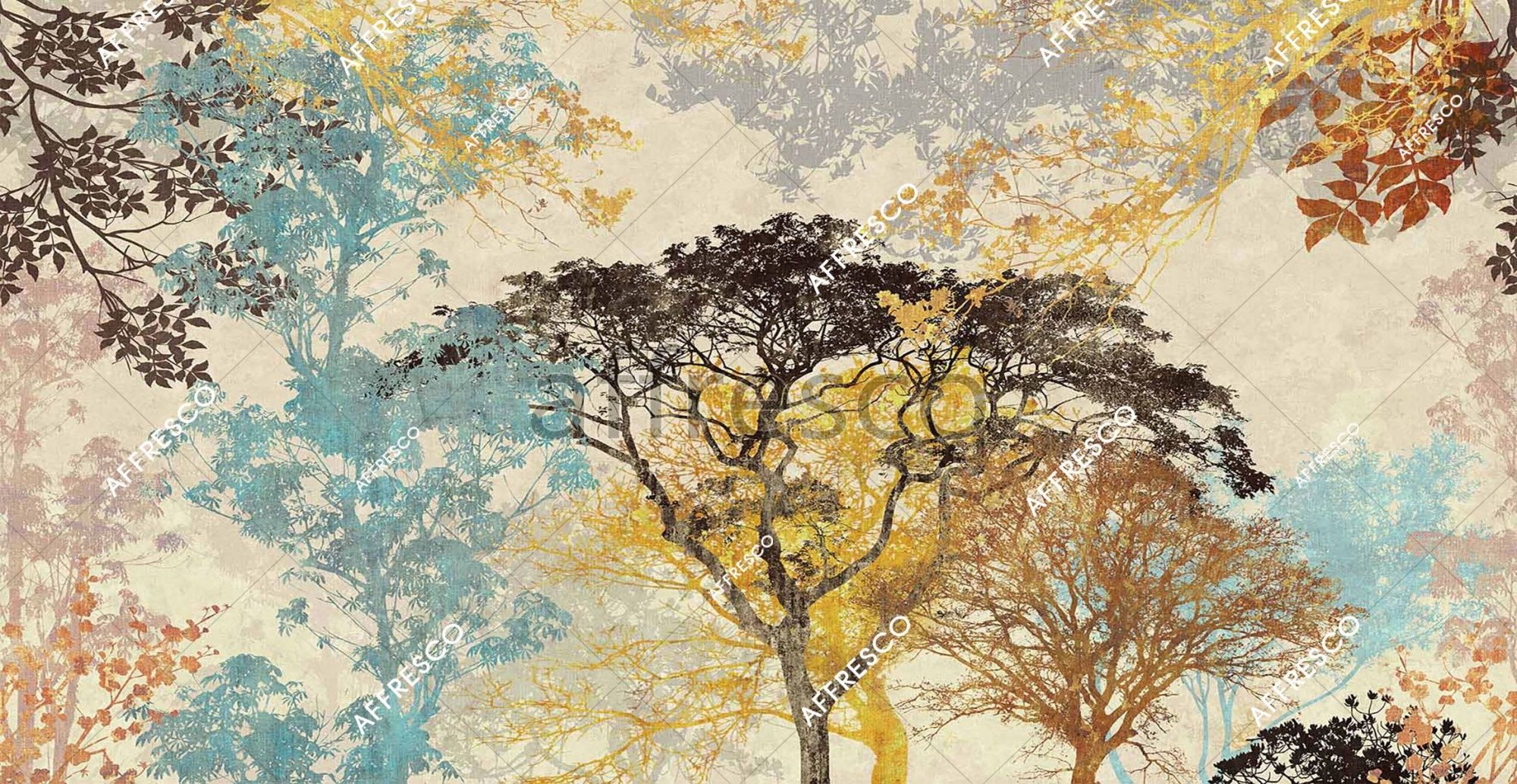 Фреска Декоративные деревья, арт. ID137755