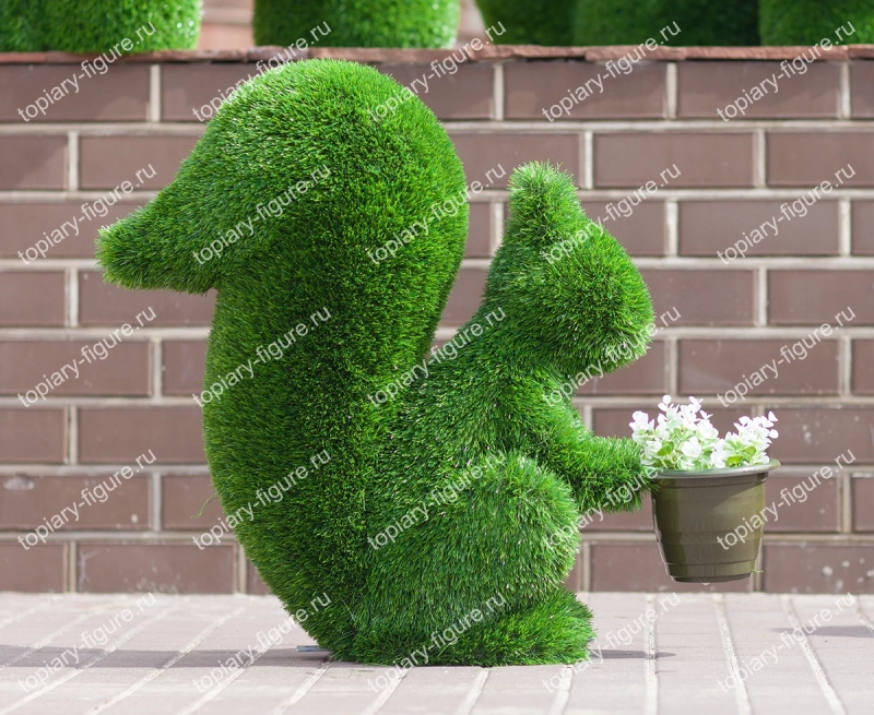 Белочка с колечком для кашпо 75*35*80 см
