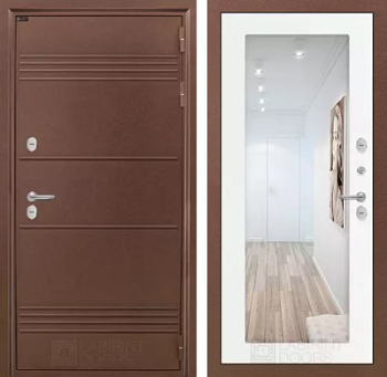 Входная дверь Термо Лайт с Зеркалом 18