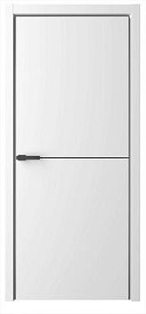 Дверь Лайн-2 ширина 90 см Эмаль ПГ Молдингкромка Черная