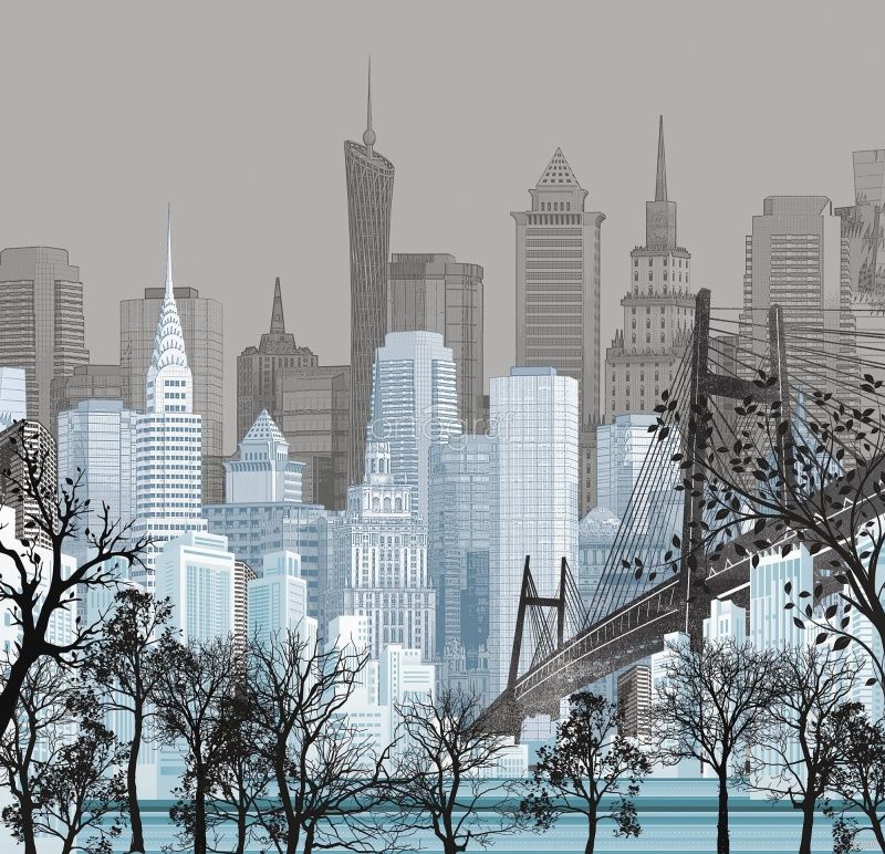 Фреска Небоскребы Art.33190