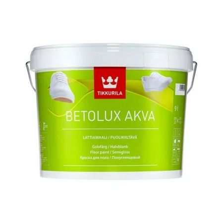 Краска для пола Tikkurila Betolux Akva, 9 л