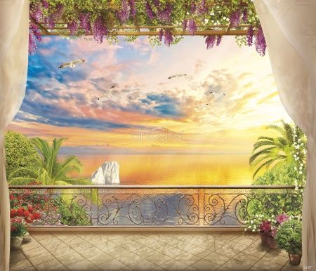 Фреска Закат над заливом Art.5107