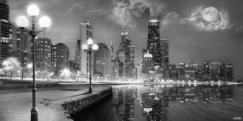 Фреска Ночная набережная  Art.33080