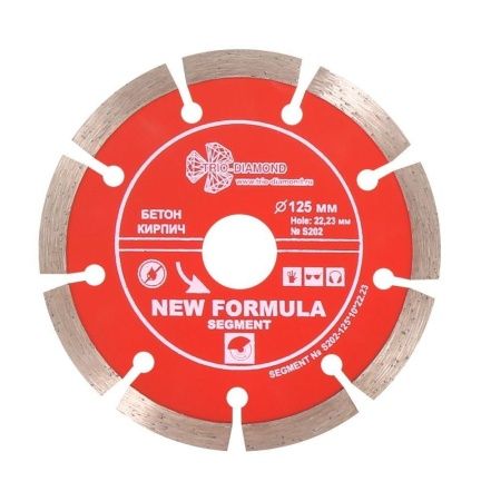 Диск алмазный TRIO-DIAMOND, Сегментный New Formula 125*10*22.23 mm Диск алмазный TRIO-DIAMOND, Сегментный New Formula 125*10*22.23 mm