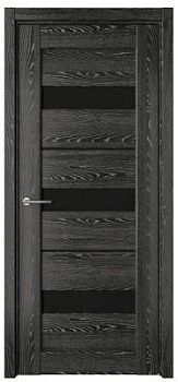 Дверь Бостон ширина 60 см ЦПЛ ТЛ Стекло черное