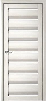 Дверь Сидней ширина 70 см Эко-шпон Стекло белое