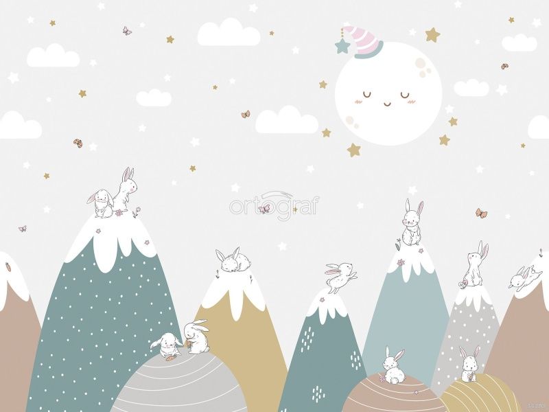 Зайки на холмах Art.34370