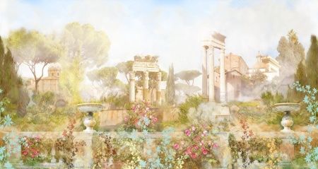 Фреска Греческие развалины