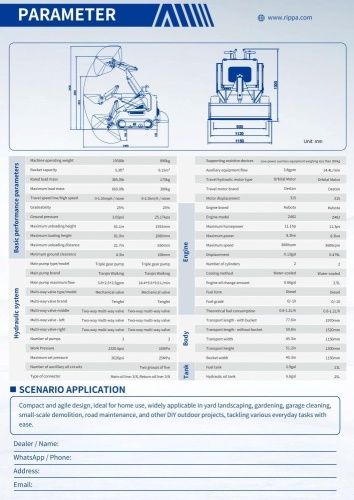 Мини-погрузчик Rippa RS04 «Kubota Z482»