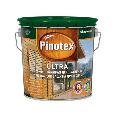 Пропитка Pinotex Ultra (Ореховое-Дерево), 2,7 л