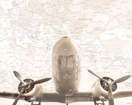 Самолет и карта Art.30334