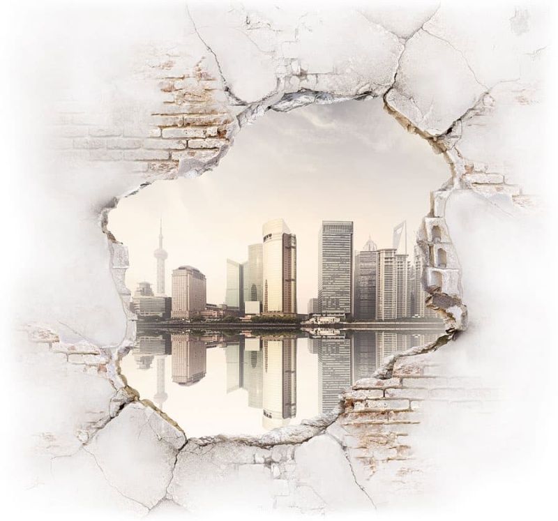 Фреска Современный дизайн Фрески 3Д | 3D арт. K_266