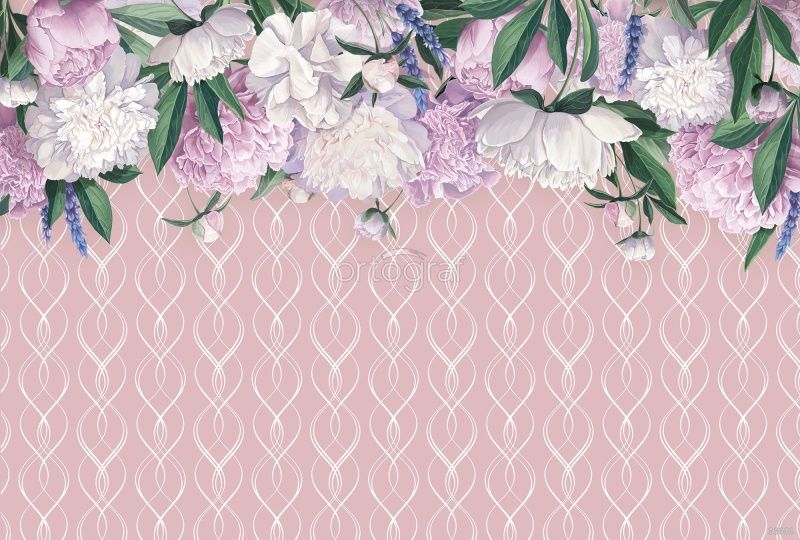 Розовые пионы Art.33600