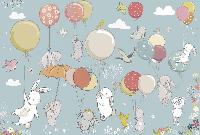 Зайки на шариках Art.32928