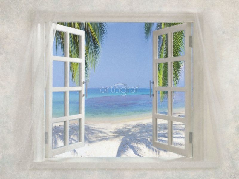 Фреска Окно с видом на море Art.3202